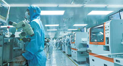 江苏盐芯微电子有限公司抓投入促生产