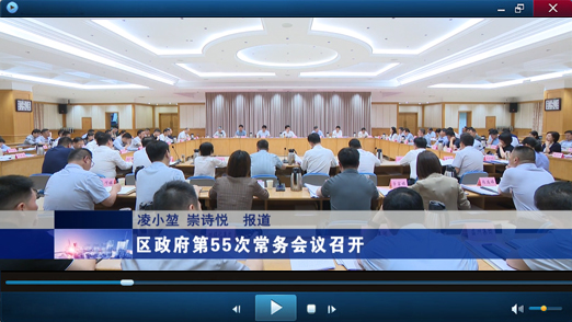 区政府第55次常务会议视频报道