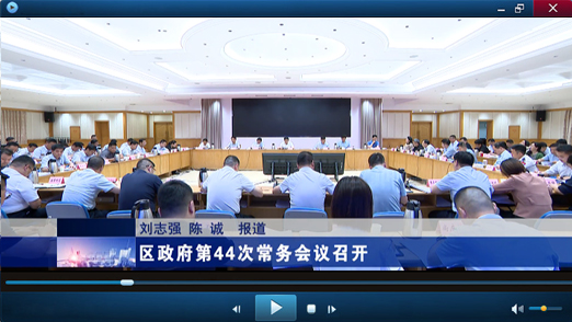 区政府第44次常务会议视频报道