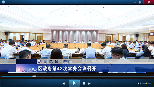 区政府第42次常务会议视频报道